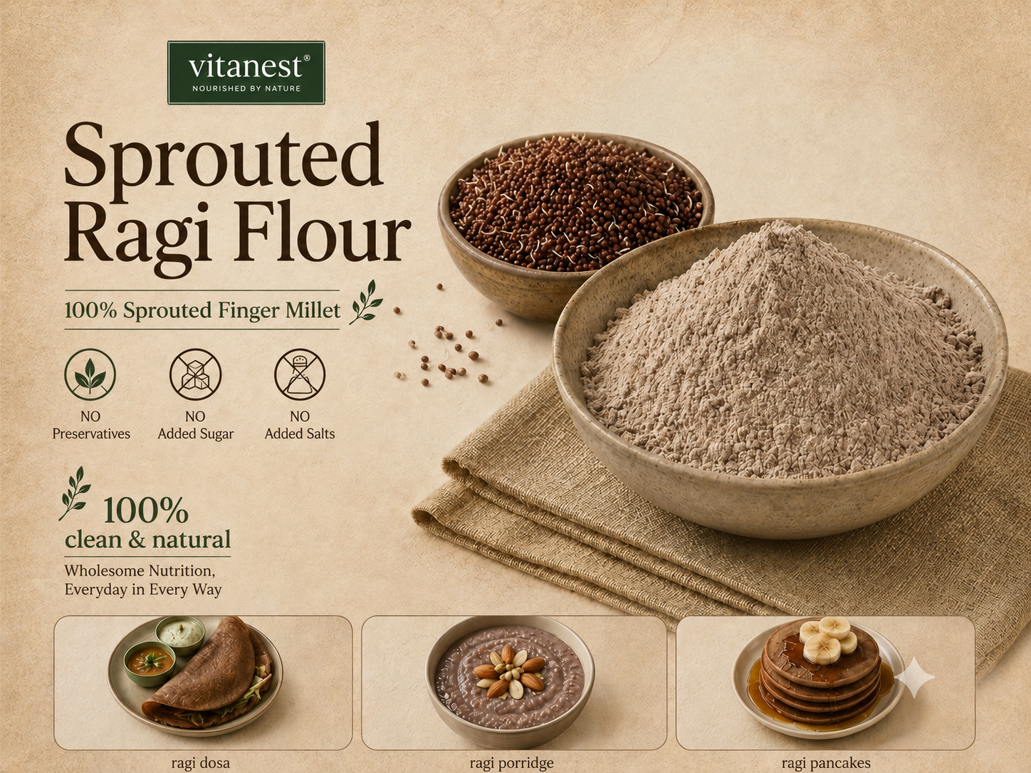 Sprouted Ragi Flour